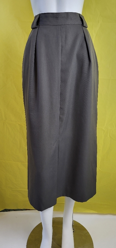 Rena Rowan for Saville - vintage military green long pencil skirt size 8- 10